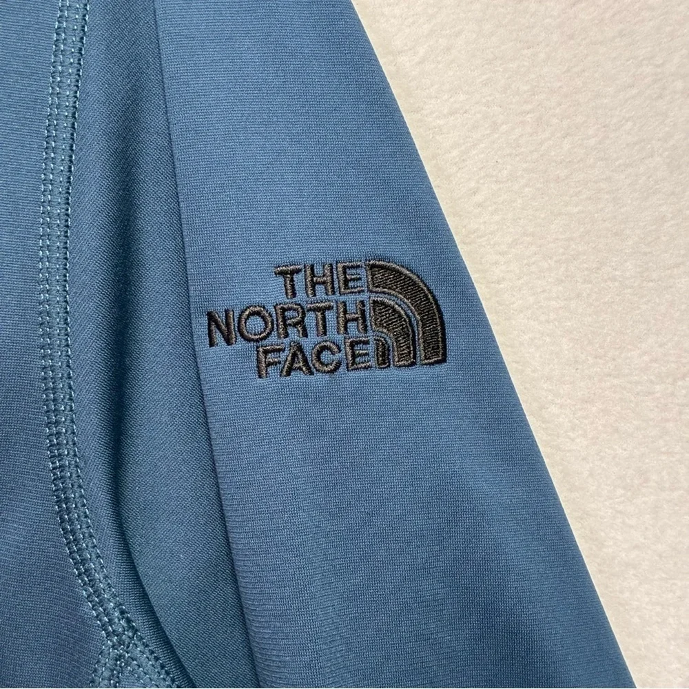 The North Face 1/4 Zip Pullover Long Sleeve “Tackle.io” Logo Teal Men’s XL